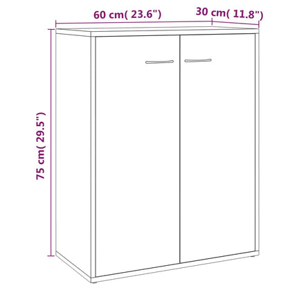 Příborník 60 X 30 X 75 Cm Kompozitní Dřevo