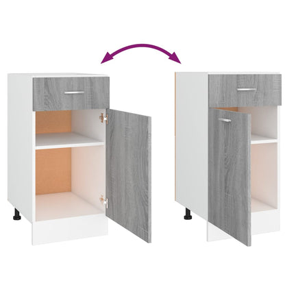 Spodní Skříňka Se Zásuvkou Šedá Sonoma 40X46X81,5 Cm Kompozit Šedá Sonoma