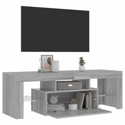 Tv Skříňka S Led Osvětlením Šedá Sonoma 120 X 35 X 40 Cm