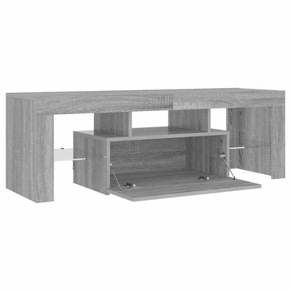 Tv Skříňka S Led Osvětlením Šedá Sonoma 120 X 35 X 40 Cm