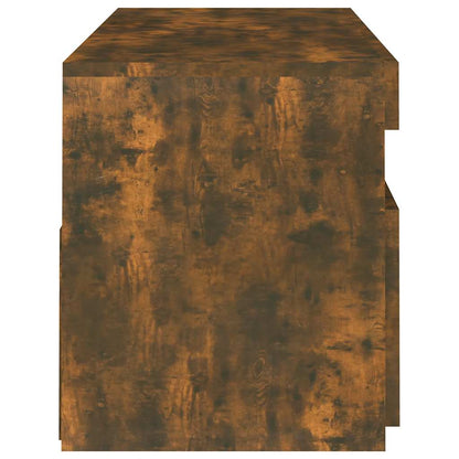 Tv Skříňka S Led Osvětlením Kouřový Dub 120 X 35 X 40 Cm