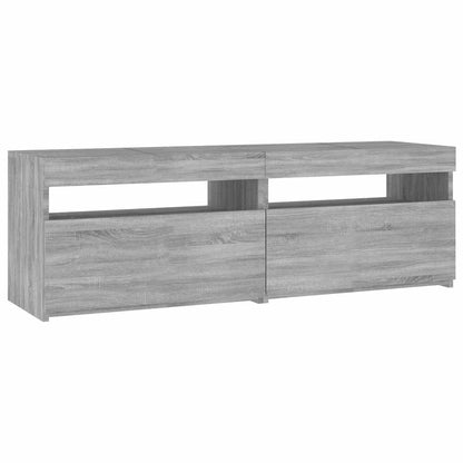 Tv Skříňka S Led Osvětlením Šedá Sonoma 120 X 35 X 40 Cm