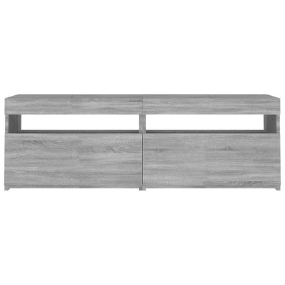 Tv Skříňka S Led Osvětlením Šedá Sonoma 120 X 35 X 40 Cm