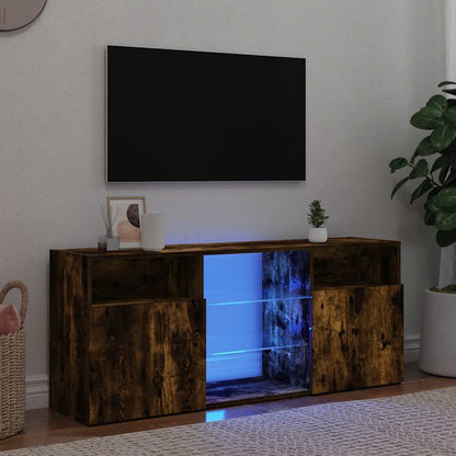 Tv Skříňka S Led Osvětlením 120 X 30 X 50 Cm