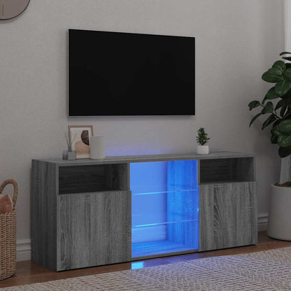 Tv Skříňka S Led Osvětlením 120 X 30 X 50 Cm