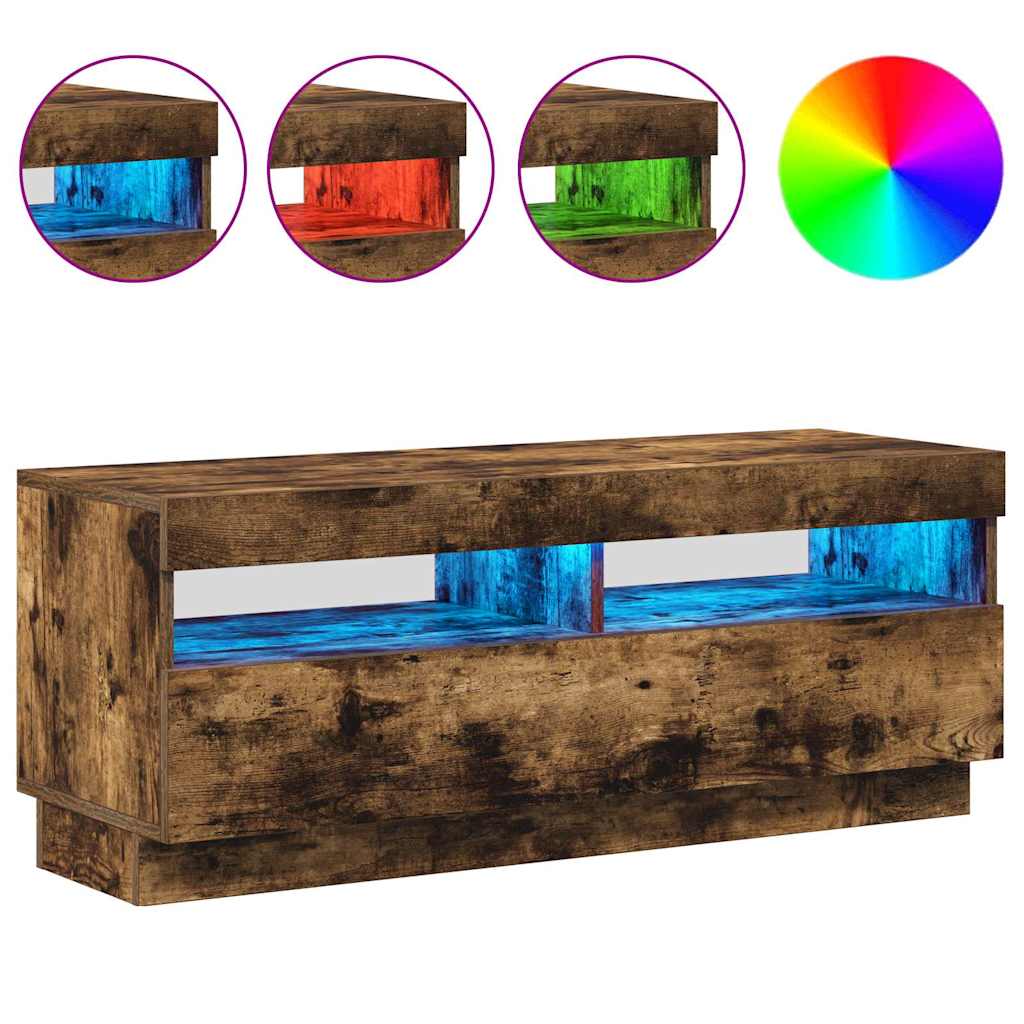 Tv Skříňka S Led Osvětlením 100 X 35 X 40 Cm