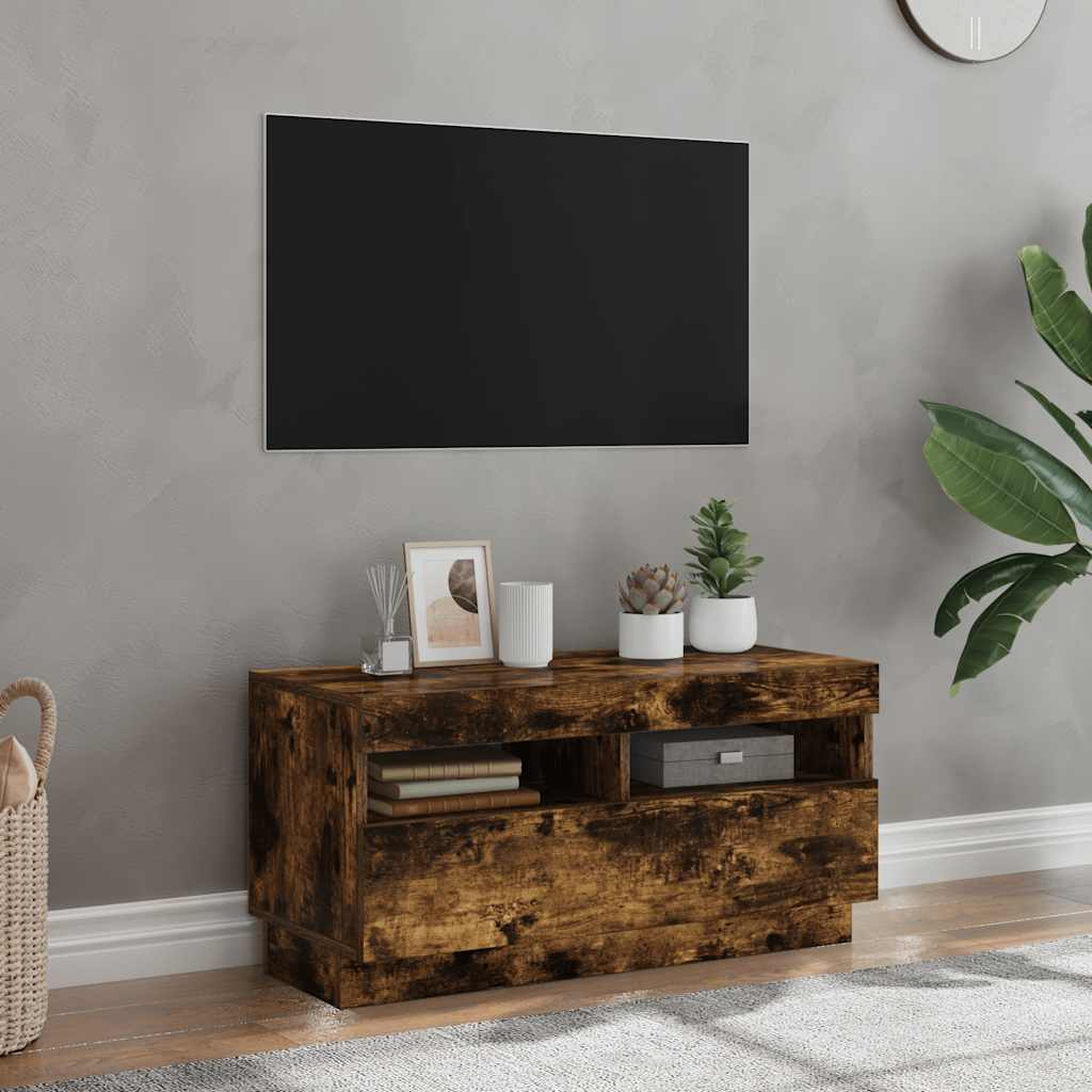 Tv Skříňka S Led Osvětlením 100 X 35 X 40 Cm