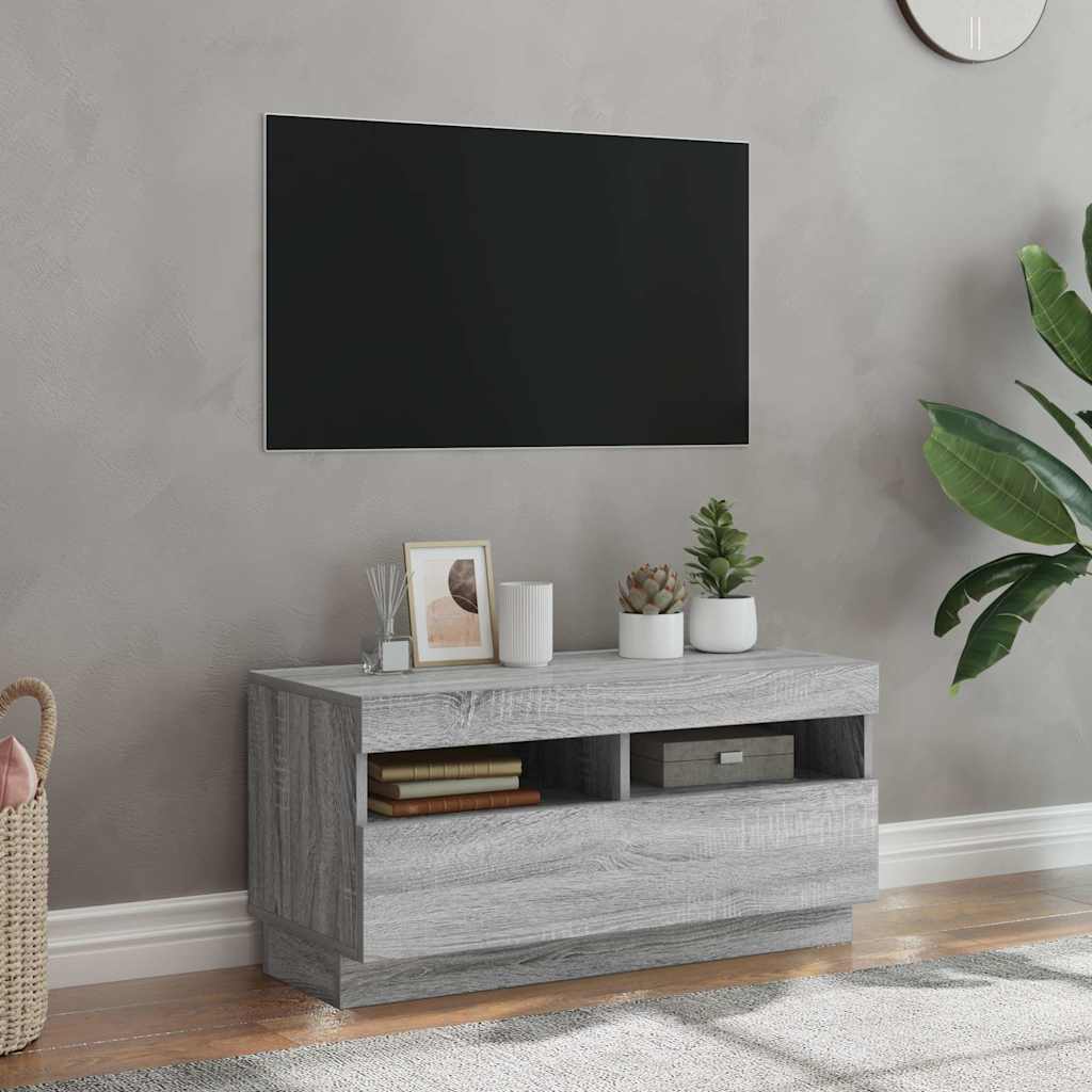 Tv Skříňka S Led Osvětlením 100 X 35 X 40 Cm