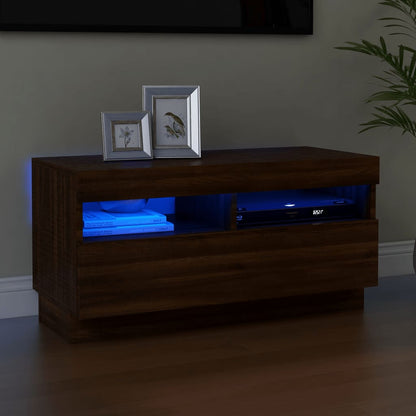 Tv Skříňka S Led Osvětlením 100 X 35 X 40 Cm