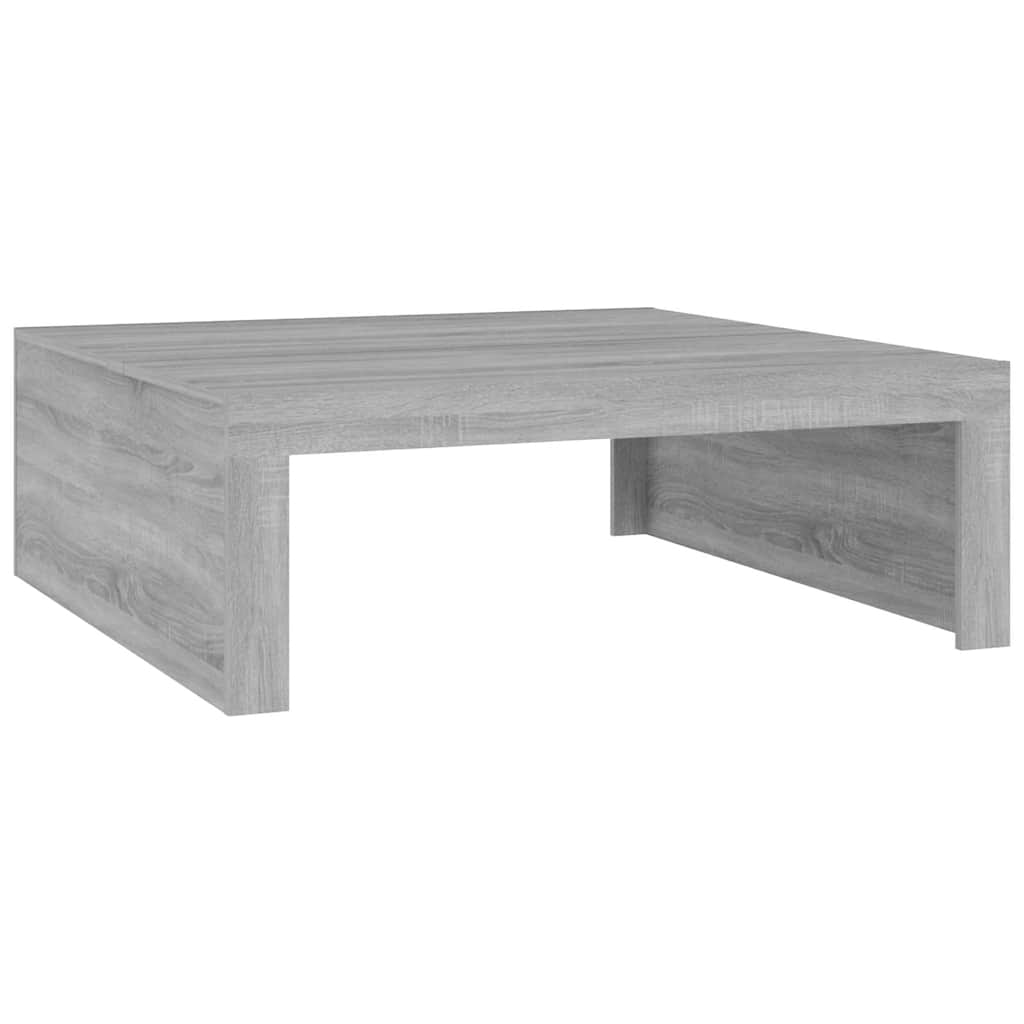 Konferenční Stolek Šedý Sonoma 100X100X35 Cm Kompozitní Dřevo