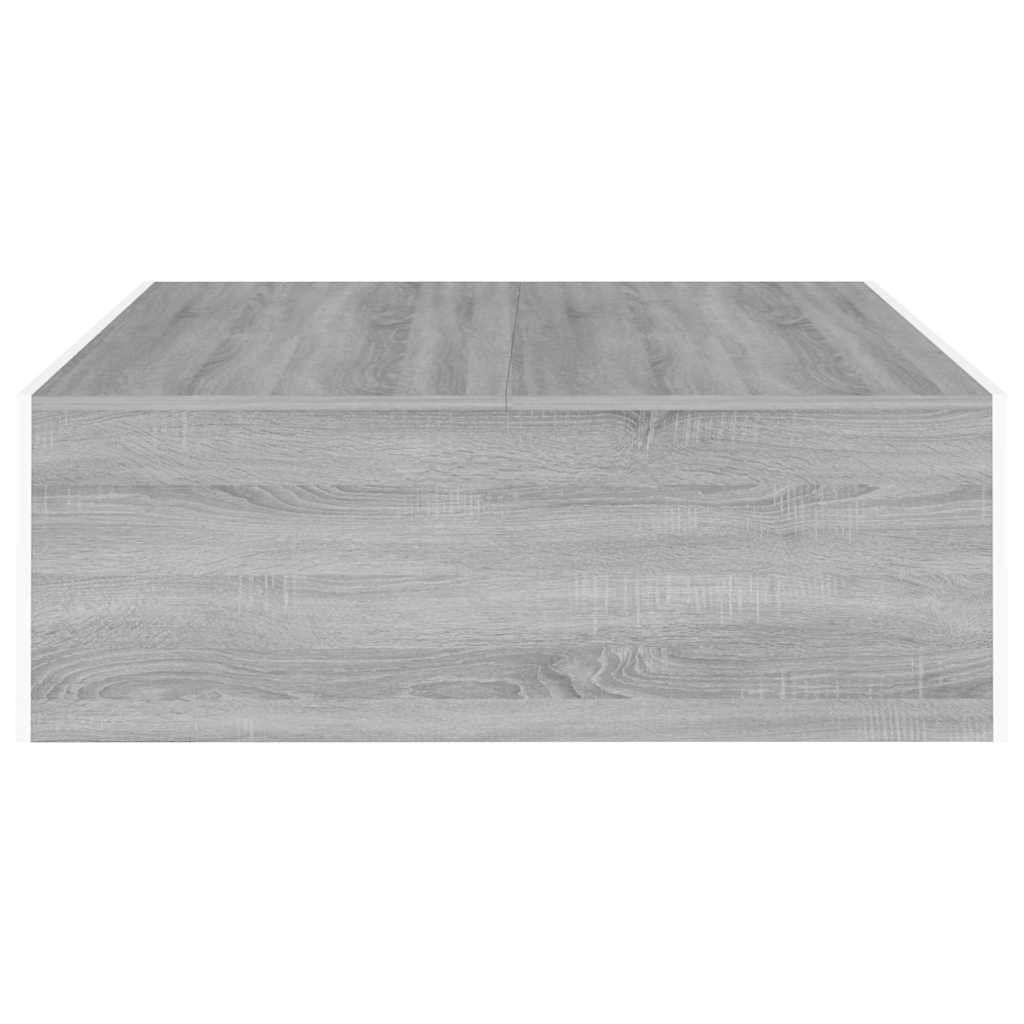 Konferenční Stolek Šedý Sonoma 100X100X35 Cm Kompozitní Dřevo
