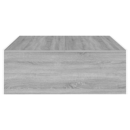 Konferenční Stolek Šedý Sonoma 100X100X35 Cm Kompozitní Dřevo
