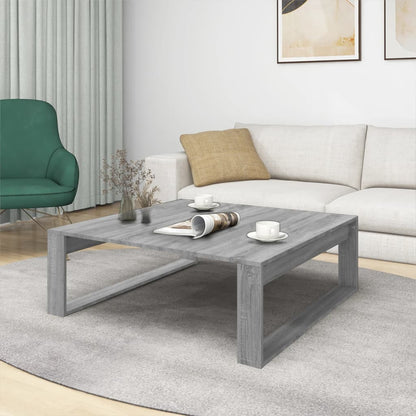 Konferenční Stolek Šedý Sonoma 100X100X35 Cm Kompozitní Dřevo