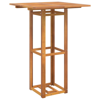 Bistro Stůl 75 X 75 X 110 Cm Masivní Akáciové Dřevo