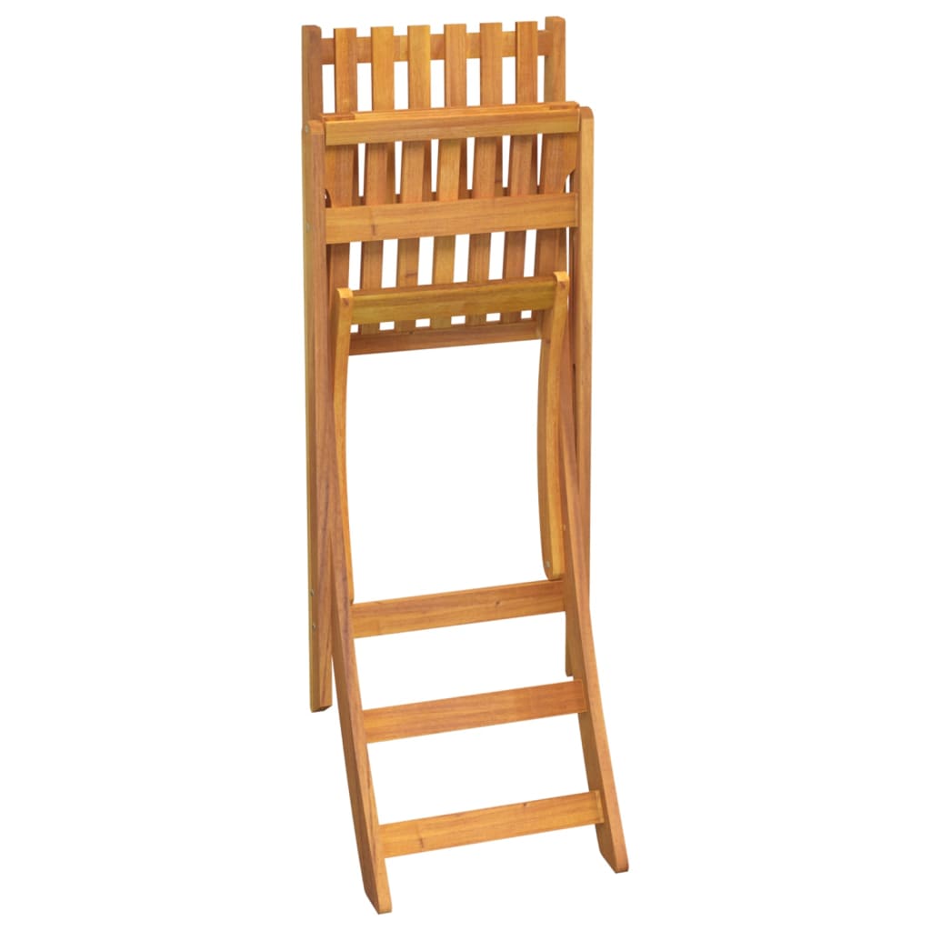 3Dílný Zahradní Barový Set Masivní Akáciové Dřevo