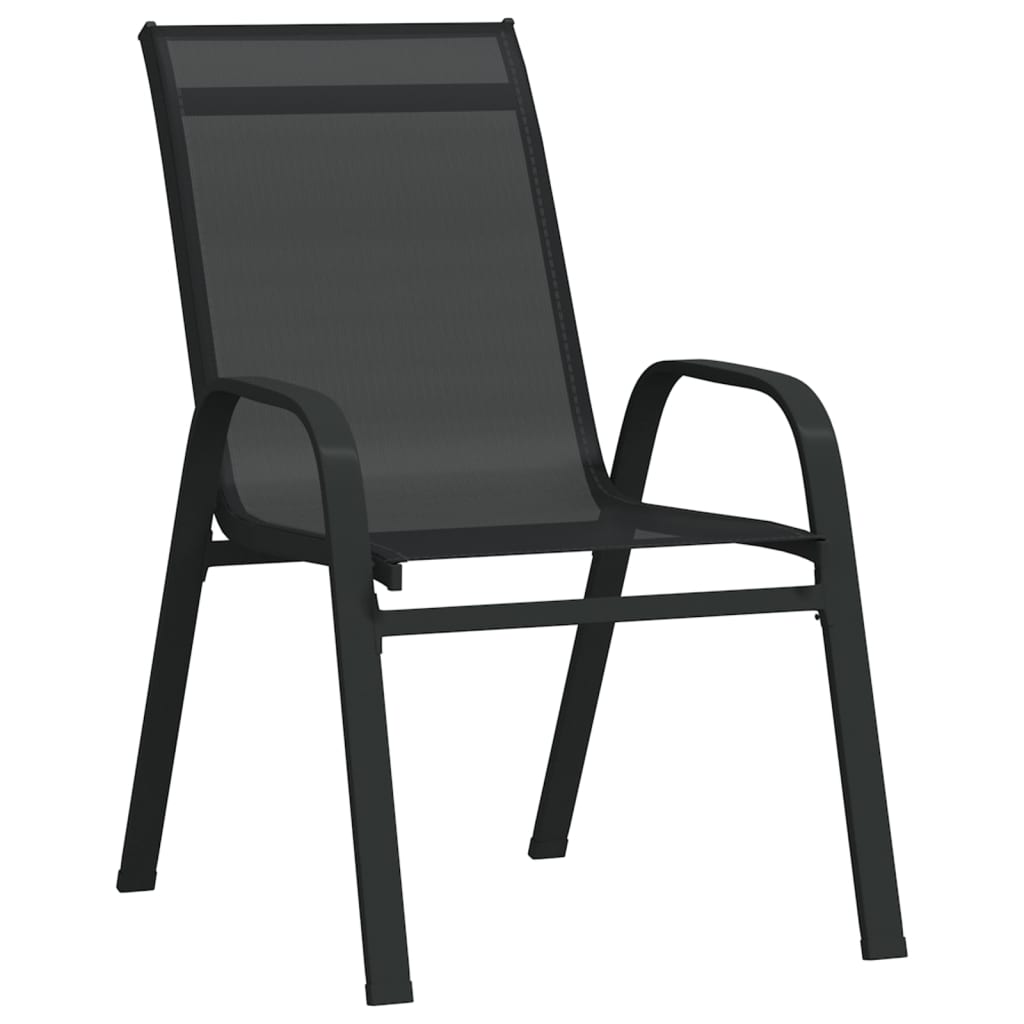 5Dílný Zahradní Jídelní Set Černý