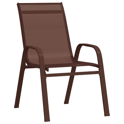5Dílný Zahradní Jídelní Set Hnědočerný