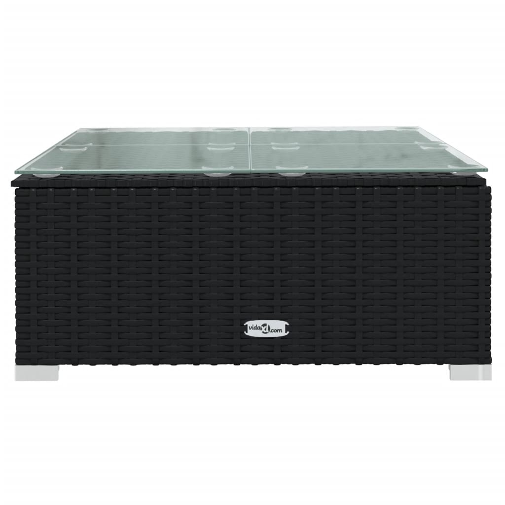 5Dílná Zahradní Sedací Souprava S Poduškami Polyratan Černá