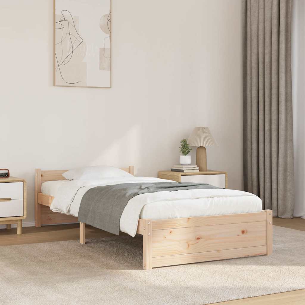 Rám Postele Masivní Dřevo Small Single