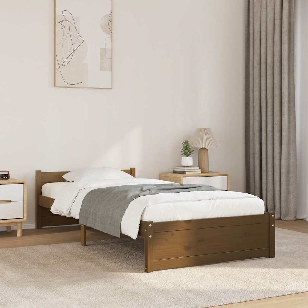 Rám Postele Masivní Dřevo Small Single