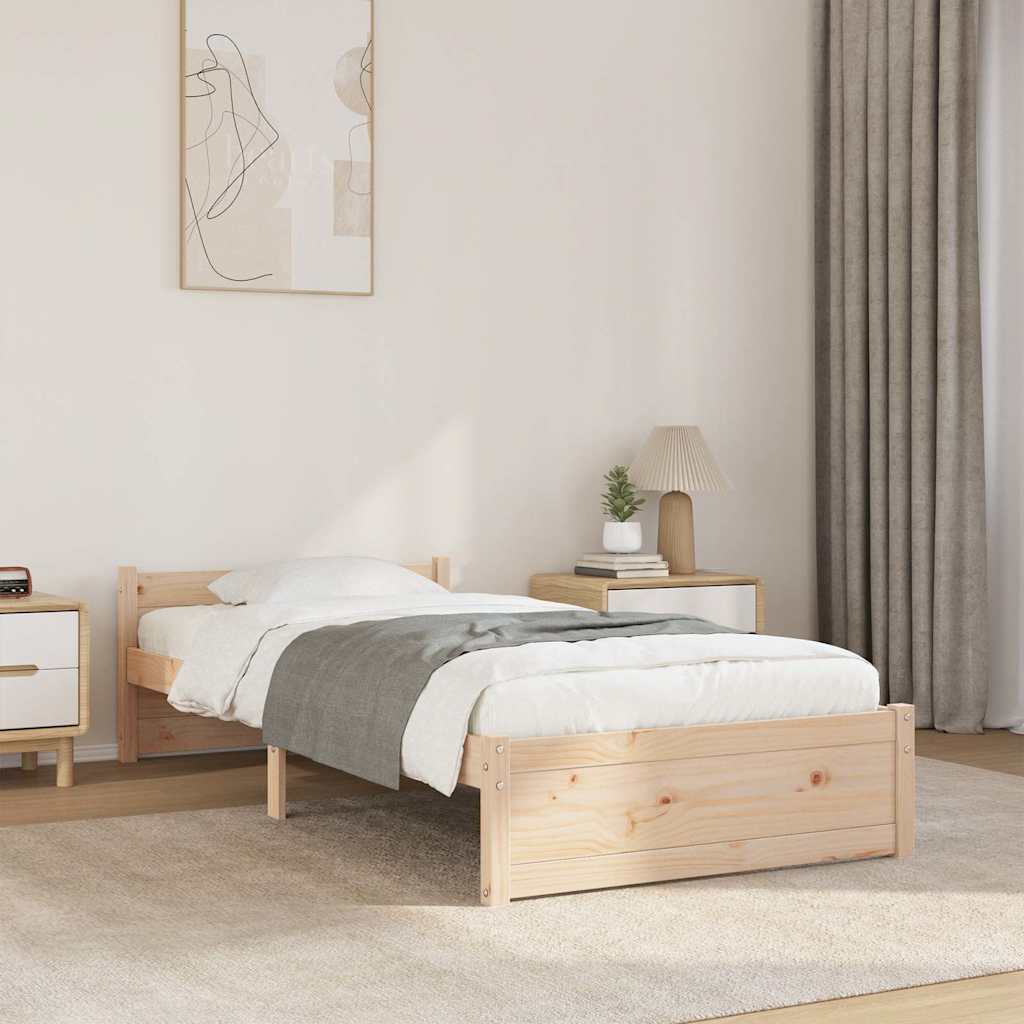 Rám Postele Masivní Dřevo Small Single