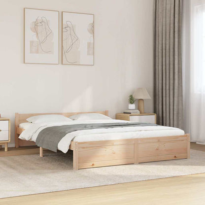 Rám Postele Masivní Dřevo Small Single