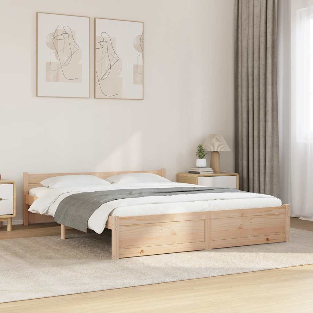 Rám Postele Masivní Dřevo Small Single