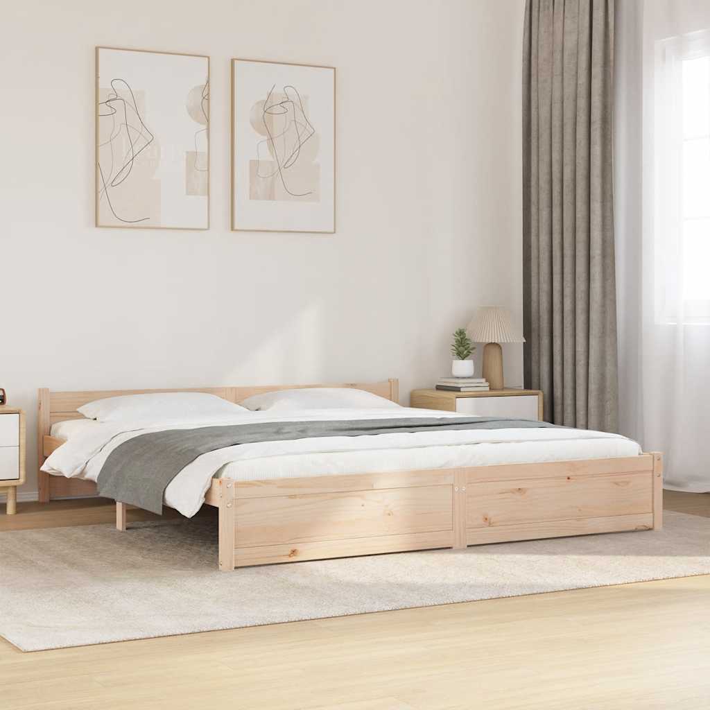 Rám Postele Masivní Dřevo Small Single