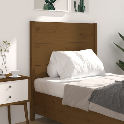 Čelo Postele Medově Hnědé 81 X 4 X 100 Cm Masivní Borovice