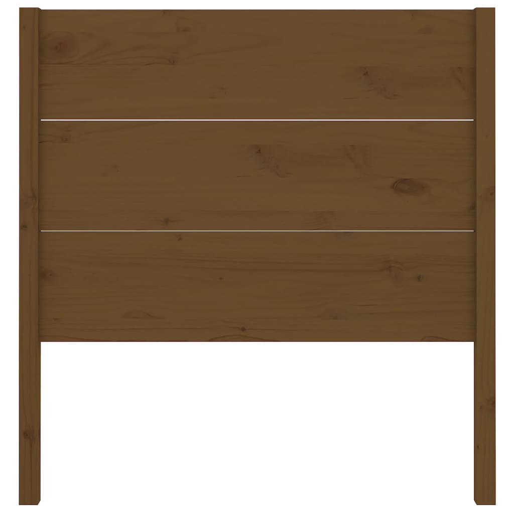 Čelo Postele Medově Hnědé 81 X 4 X 100 Cm Masivní Borovice