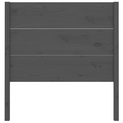 Čelo Postele Šedé 96 X 4 X 100 Cm Masivní Borovice