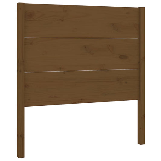 Čelo Postele Medově Hnědé 106 X 4 X 100 Cm Masivní Borovice