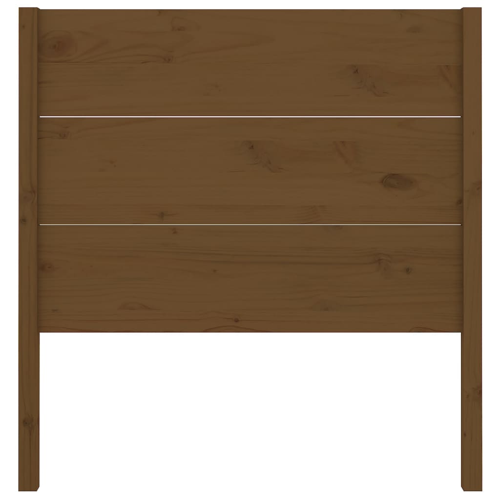 Čelo Postele Medově Hnědé 106 X 4 X 100 Cm Masivní Borovice