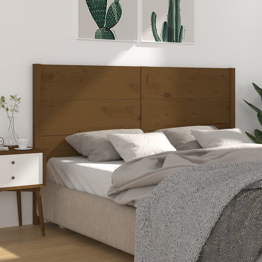 Čelo Postele Medově Hnědé 126 X 4 X 100 Cm Masivní Borovice