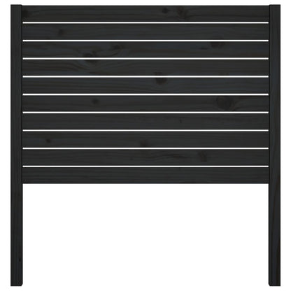 Čelo Postele Černé 81 X 4 X 100 Cm Masivní Borovice