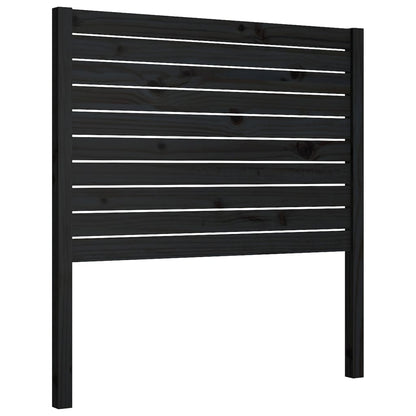Čelo Postele Černé 96 X 4 X 100 Cm Masivní Borovice