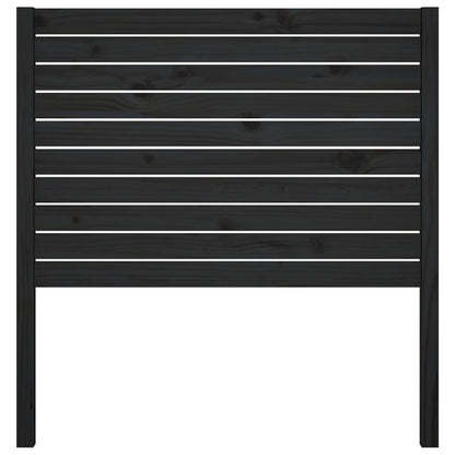 Čelo Postele Černé 96 X 4 X 100 Cm Masivní Borovice