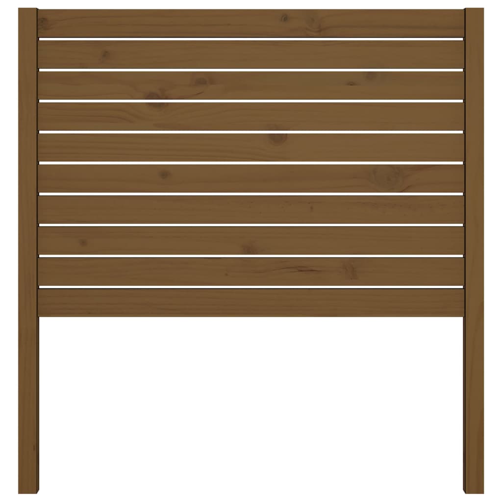 Čelo Postele Medově Hnědé 106 X 4 X 100 Cm Masivní Borovice