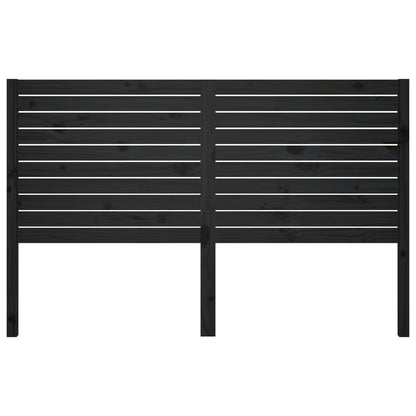 Čelo Postele Černé 166 X 4 X 100 Cm Masivní Borovice