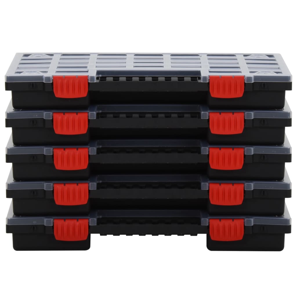 Organizéry Na Součástky 5 Ks 40 X 30 X 5 Cm Polypropylen