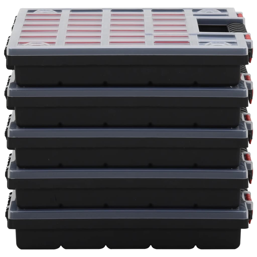 Organizéry Na Součástky 5 Ks 40 X 30 X 5 Cm Polypropylen