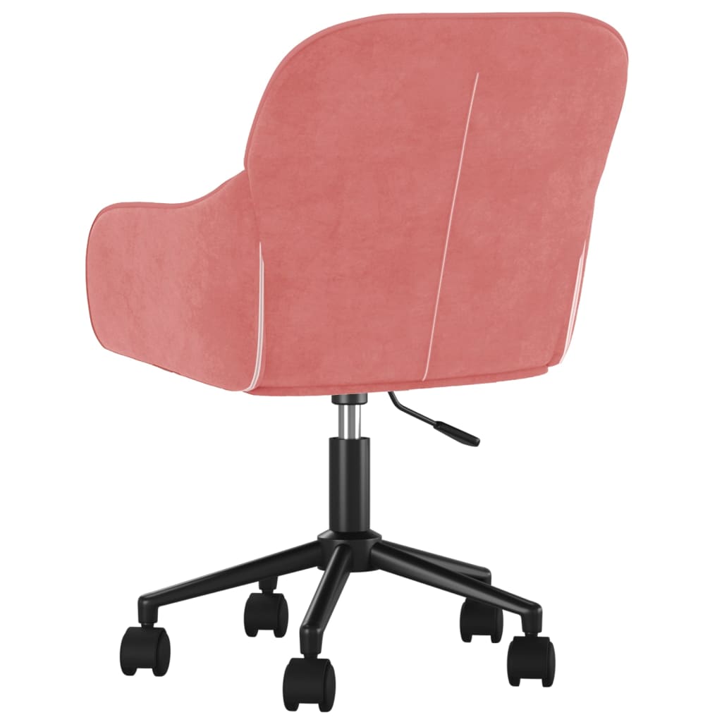 Otočné Jídelní Židle 2 Ks Růžové Samet