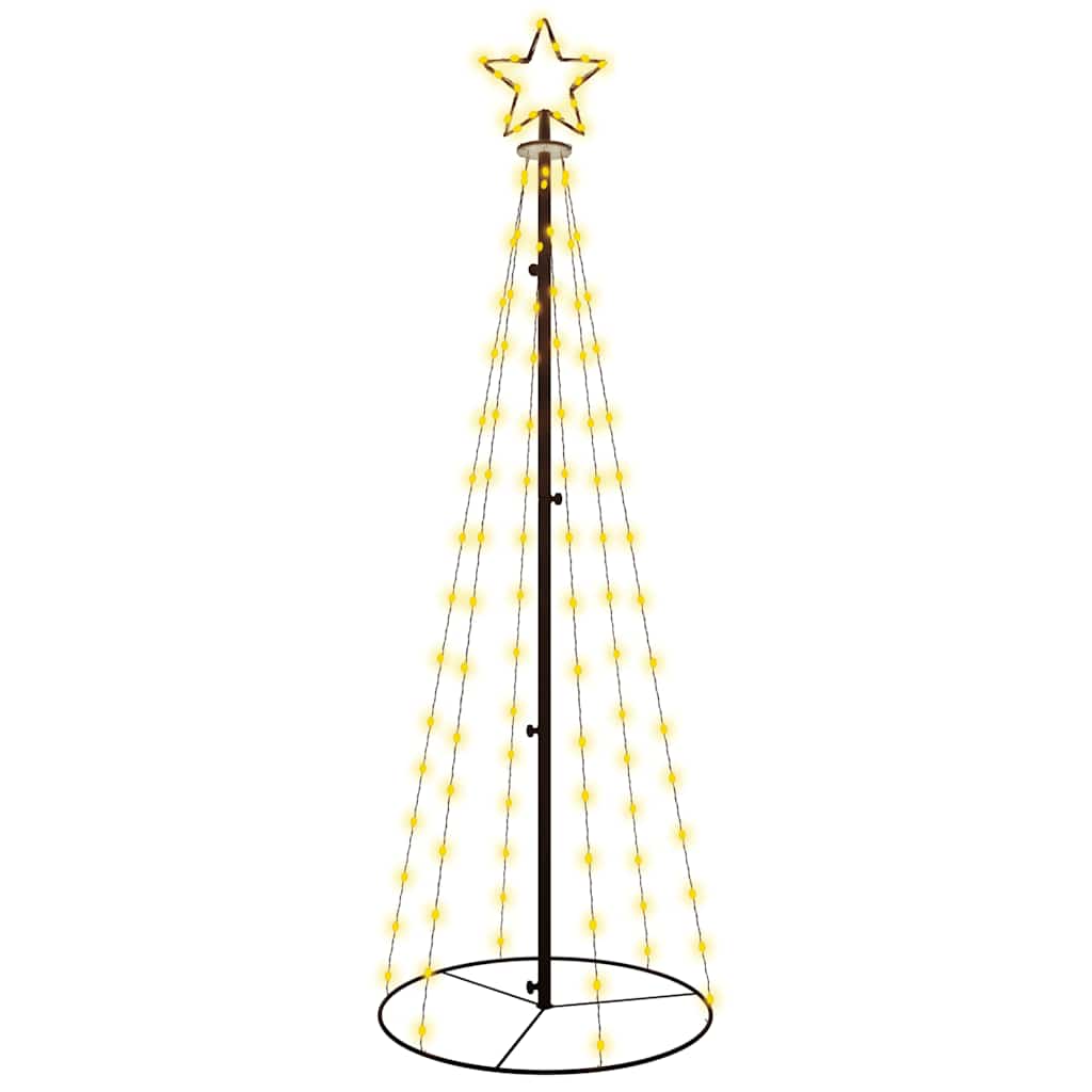 Vánoční Stromek Kužel 108 Teplých Bílých Led Diod 70 X 180 Cm