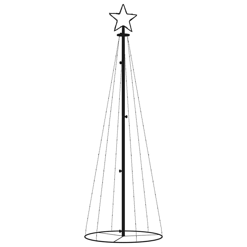 Vánoční Stromek Kužel 108 Teplých Bílých Led Diod 70 X 180 Cm