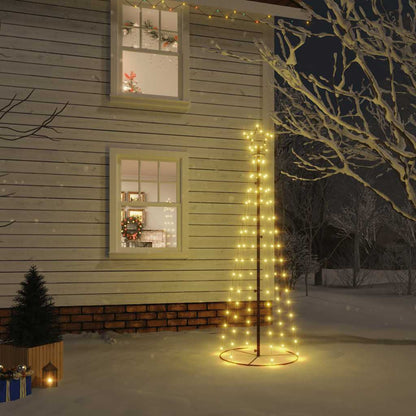 Vánoční Stromek Kužel 108 Teplých Bílých Led Diod 70 X 180 Cm