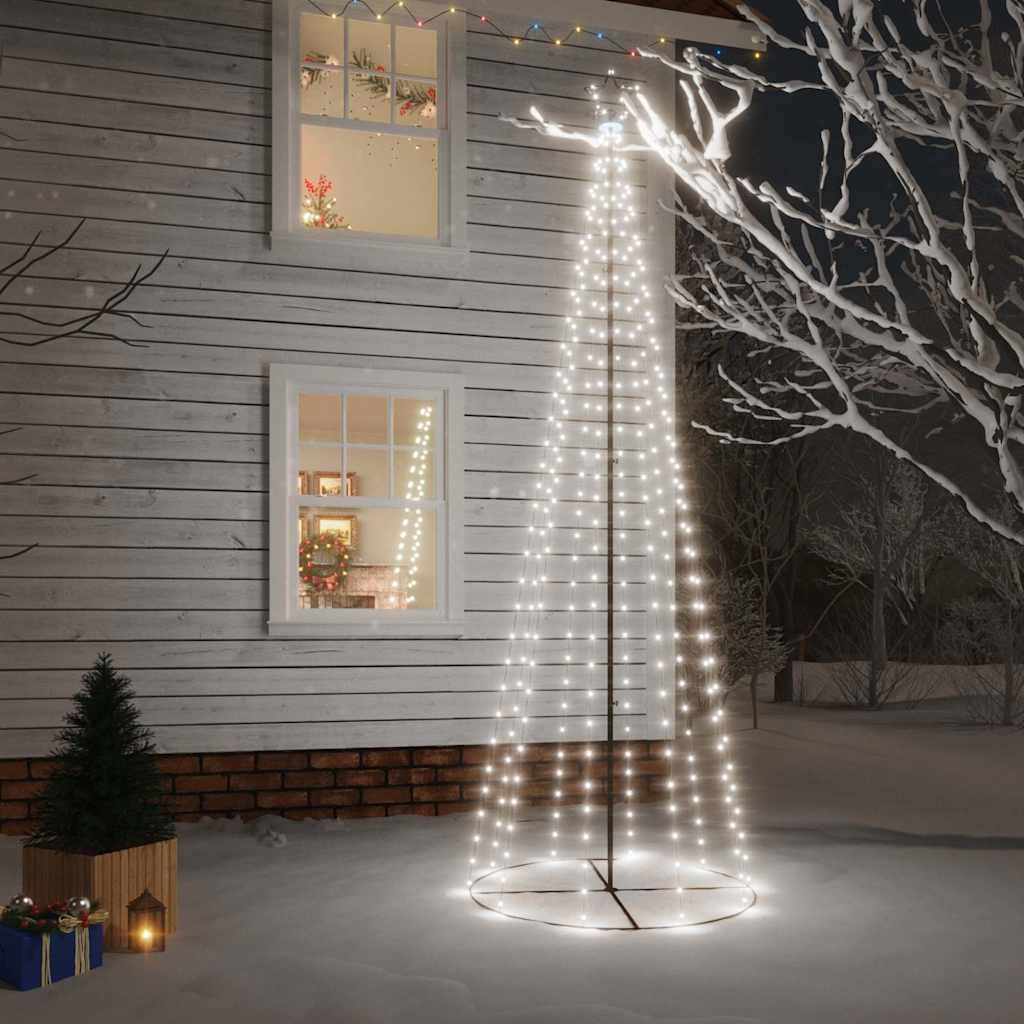 Vánoční Stromek Kužel 108 Teplých Bílých Led Diod 70 X 180 Cm