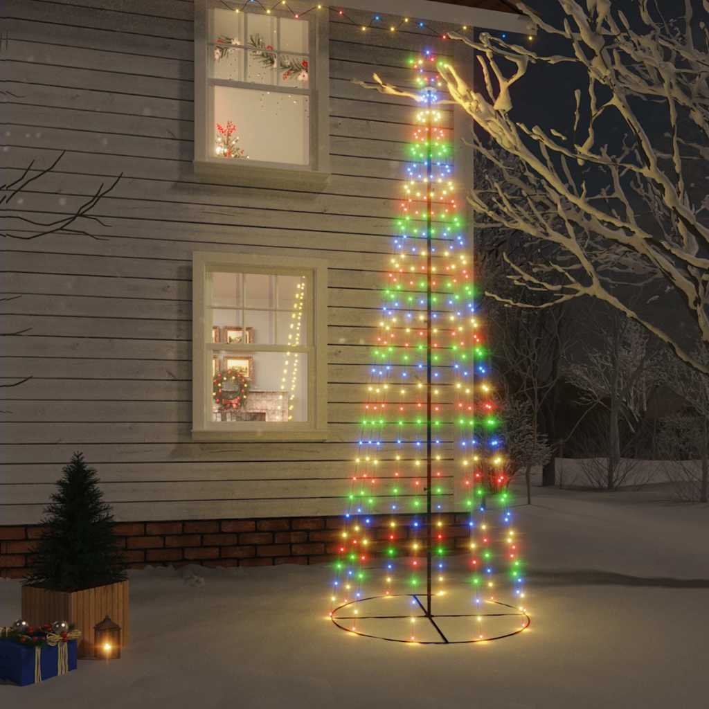 Vánoční Stromek Kužel 108 Teplých Bílých Led Diod 70 X 180 Cm