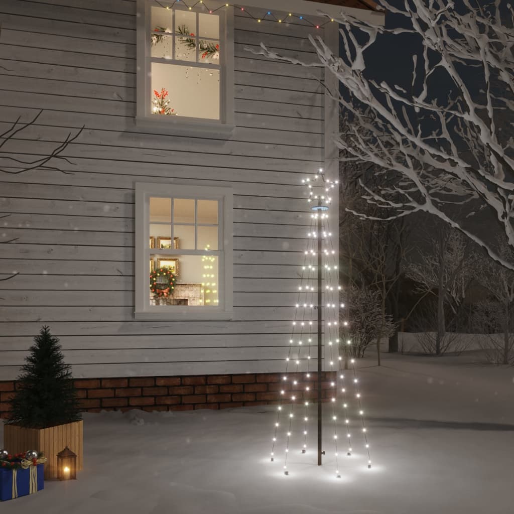 Vánoční Strom S Hrotem 310 Teple Bílých Led Diod 300 Cm