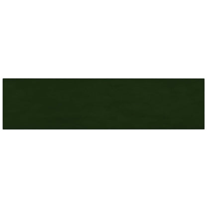Nástěnné Panely 12 Ks Tmavě Zelené Samet 1,08 M² Tmavě Zelená