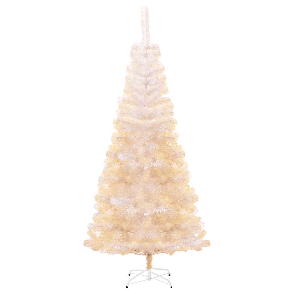 Umělý Vánoční Stromek S Duhovým Jehličím Bílý 180 Cm Pvc